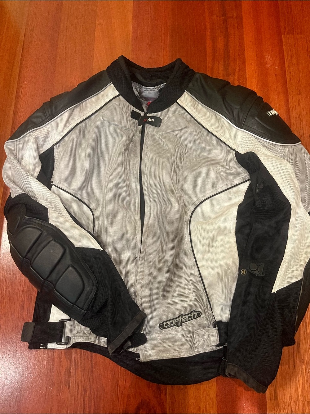 Men’s Black & White Mesh Riding Jacket